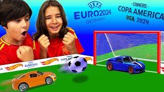 PENALTIS en la FINAL!!  Futbol HOT WHEELS  Eurocopa vs. Copa America