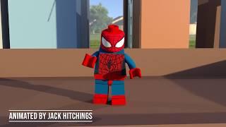 Spider man Lego web swing Animation sequence