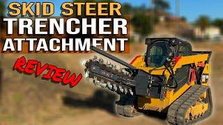 Testing out a CHEAP Skid Steer Trencher Attachment