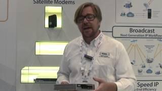 Newtec MDM3100 Satellite Modem - Launch at IBC2012