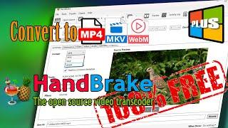 Installation || Free Video Converter || HandBrake %