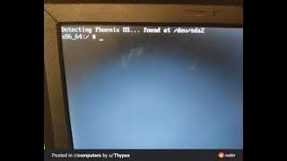 How to fix phoinex os boot problem sda3