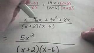 Adding and Subtracting Rational Expressions