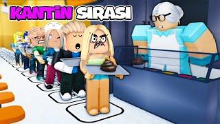 SIRAYLA KANTİNE GİTTİK  ROBLOX  School Lunch Line Simulator | KÜBRA NİSA