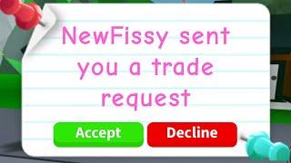 roblox: NEWFISSY TRADED ME IN ADOPT ME?! 