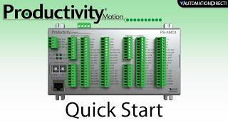 Productivity AMC: Motion Controller Quick Start at AutomationDirect