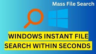 I Made Windows Search 100x Faster (And You Can Too)