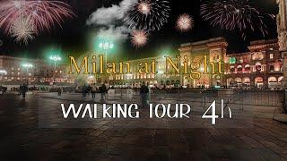 This City turns into something else at NIGHT!!  Milan, Italy 2024 | Walking Tour 4K HDR |