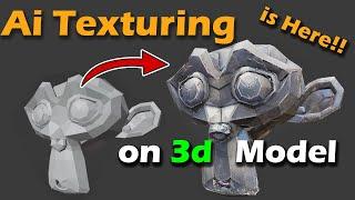 Finally!! Ai texturing on 3d model is here