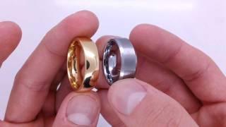 Gold Plated Tungsten Ring