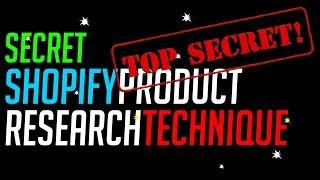 SECRET Shopify Product Research Technique | Find Products FAST!