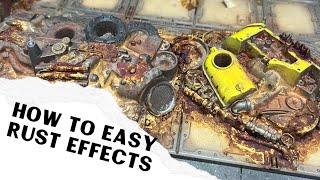 Easy rust effects - Necromunda Table - Dirty Down Rust