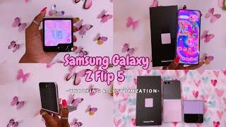 Samsung Galaxy Z Flip 5 Unboxing & Customization | Kidcore Aesthetic