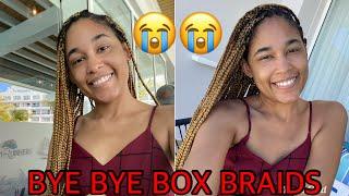 Taking Out Box Braids For The First Time