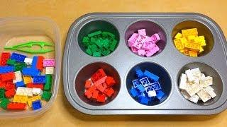 Lego Color Sorting Activity For Preschool Math and Fine Motor Development