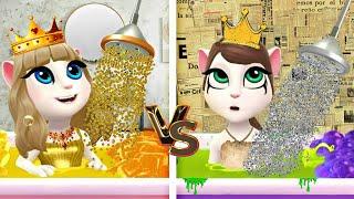 Rich Princess vs Broke Princess || My Talking Angela 2