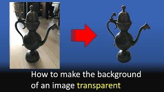 How to make the background of an image transparent (remove the background) in Adobe Photoshop CC