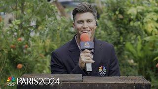 SNL's Colin Jost has jokes reporting live from Teahupo'o, Tahiti | Paris Olympics | NBC Sports