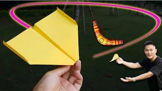 easy Boomerang plane/ Boomerang plane with paper#boomerang #aeroplane #plane #paper