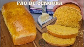 Pão de Cenoura CASEIRO | fácil e muito fofinho!