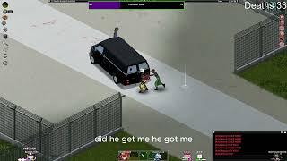 A noob goes to the military base in Project Zomboid