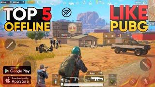 Top 5 Battle Royale Games Like PUBG Mobile For Android OFFLINE with High Graphics | games like pubg