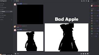 Bad Apple But Its a Discord Image