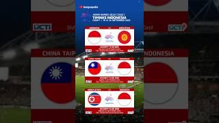 Jadwal Asian Games 2023 - Indonesia vs Kirgizstan - Korea Utara vs Indonesia | Asian Games 2023