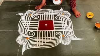 Easy padikolam designs| Simple muggulu designs| easy rangoli designs| Beginners kolam