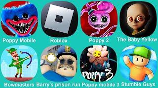 All Game: Roblox,Poppy Playtime Chapter, Poppy Playtime 2,The baby in Yellow,Poppy 3,Stumble Guy #98