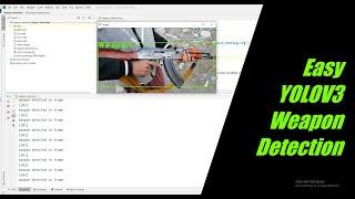 Weapon Detection with YOLOv3 using OpenCV (Python Code + Pretrained Weights)
