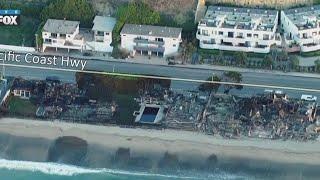 Palisades Fire levels oceanfront homes on PCH