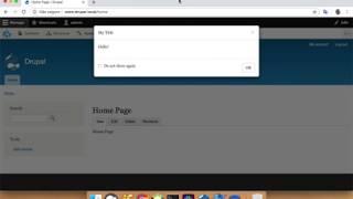 Creating a Modal on Drupal with 30 seconds