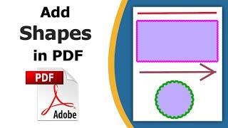 How to add shapes in pdf using adobe acrobat pro dc