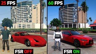 How to increase FPS in GTA 5 - FSR (Free Performance Boost) How to install FSR in GTA V - DLSS gta 5