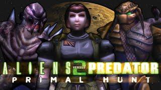 Aliens vs Predator 2: Primal Hunt  - Game Movie (Сhronological Сut, 4K 60fps)
