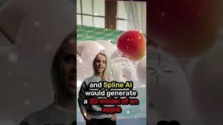 Make 3D models in seconds using Spline AI #short