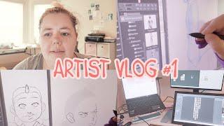 Artist Vlog #1 | Day in the Life of a Webtoon Canvas Creator