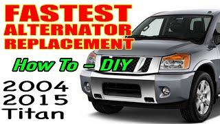 How To Replace Alternator Nissan Titan Armada - Fastest and Easiest Way To Remove Titan Alternator