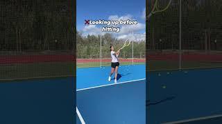 Watch the ball‼️ #tennis #tennistips #tenniscoach #tennisplayer #forehand #tennislife #tennisfun