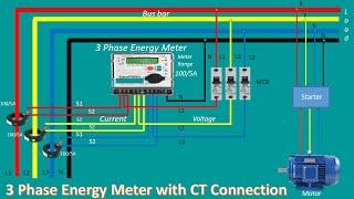 3 Phase Energy Meter With CT Connection/ CT Connection/Energy Meter With CT/Circuit Info