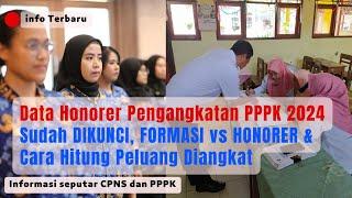 Data Honorer Pengangkatan PPPK 2024 Sudah DIKUNCI, FORMASI vs HONORER & Cara Hitung Peluang Diangkat