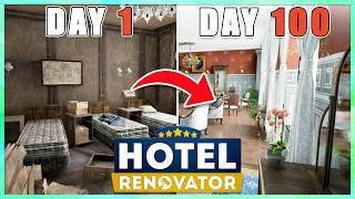 I Played 100 Days of Hotel Renovator 2024!