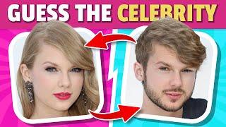 Guess The CELEBRITY By Opposite Gender | Celebrity Quiz | Face Swap