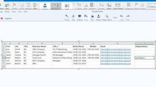 Import Contacts from Excel into Outlook by Chris Menard