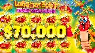 The MOST INSANE LOBSTER BOB'S SESSION!!($70,000 WIN)  TOP 5 RECORD WINS OF THE WEEK!