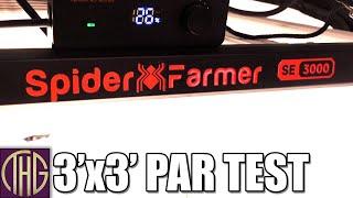 Spider Farmer SE3000 EVO  (2024) Unboxing & PAR Test In A 3'x3' Tent!!