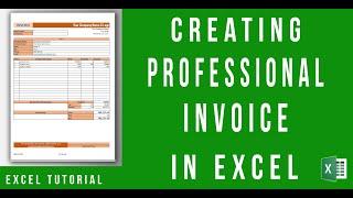 Creating Professional Invoice in Microsoft Excel | Free template