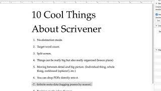 Scrivener Demo