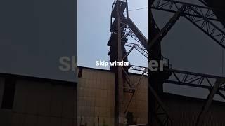 Skip winder #skip #shorts #mining #winding #miningmadeeasy #trending #machinery